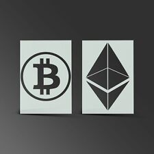 Bitcoin ethereum stencil for sale  Shipping to Ireland
