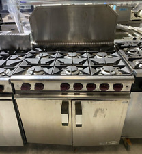 No.2 6 Burner Cooker Oven Natural Gas HEAVY DUTY Commercial Cooking Range Refurb for sale  Shipping to South Africa