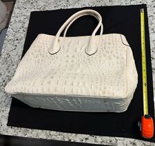 Bolsa satchel Courage b - Qualidade couro italiano marfim crocodilo VEJA! comprar usado  Enviando para Brazil