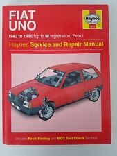 Fiat Uno inc Turbo ie Haynes Manual 1983 to 1995 ( to M reg) Petrol 45 55 60 70 d'occasion  Expédié en Belgium