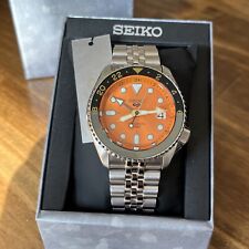 Relógio masculino SEIKO 5 automático ORANGE GMT aço inoxidável - SSK005 MSRP: US$ 475 comprar usado  Enviando para Brazil