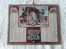 Calendrier ptt almanach d'occasion  France