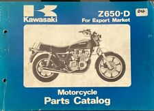 Kawasaki libro de piezas genuinas Z650D4 SR650 1981, usado segunda mano  Embacar hacia Argentina