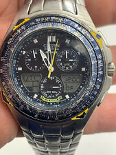 Relógio Citizen Skyhawk Blue Angels C651-T000959 Eco-Drive horário mundial funcionando comprar usado  Enviando para Brazil