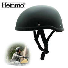 German Style Motorcycle Half Helmet Open Face Cruiser Chopper Biker Skull Cap for sale  Shipping to South Africa