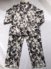 MS Ladies Pyjamas Set size 14 Black Purple Mix, used for sale  Shipping to South Africa