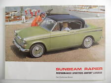 Brochure anglaise sunbeam d'occasion  France