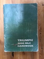Triumph 2000mk2 handbook for sale  PORTSMOUTH