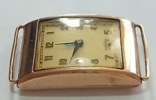 Antiguo reloj de pulsera Art Deco oro de 9 quilates para caballeros vendido como se ve no funciona segunda mano  Embacar hacia Argentina