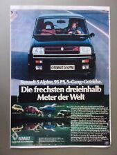 Renault alpine 1982 for sale  UK