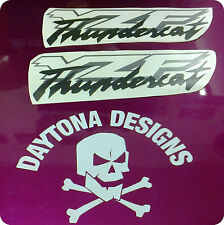 Used, YZF THUNDERCAT SILVER & BLACK  CUSTOM FAIRING DECALS STICKERS GRAPHICS for sale  Shipping to South Africa