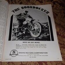 Sachs Motorcycles The Boondocker Cherry Hill Nueva Jersey 1967 anuncio impreso como nuevo segunda mano  Embacar hacia Mexico