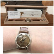 The Frederic Remington Sterling Silver .925 Watch Franklin Mint 1985 33.7mm for sale  Shipping to South Africa