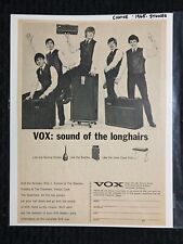 1965 Rolling Stones 7,5x10,5" anúncio de impressão musical FN 6.0 VOX som dos cabelos longos, usado comprar usado  Enviando para Brazil