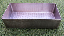 Genuine handmade Vintage stainless steel container Basin meat prep/serving 16" for sale  Shipping to South Africa
