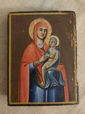 Antique Greek Orthodox Byzantine Icon Saint Anne Hand painted!!!, used for sale  Shipping to Canada