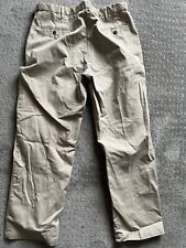 Men Haggar Pants Classic Fit Flat Front Stretch waist 38x31 Khaki Beige Stretch for sale  Shipping to South Africa