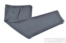 Usado, Pantalones de lujo ZANELLA Devon gris liso 100% lana frente plano - 38 segunda mano  Embacar hacia Argentina