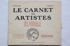 Carnet artistes 1917 d'occasion  Chemillé