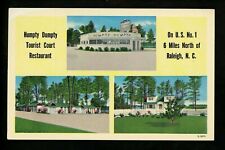 Postal Motel Hotel Carolina del Norte Carolina del Norte Raleigh Humpty Dumpty Corte Turística Descanso. segunda mano  Embacar hacia Argentina