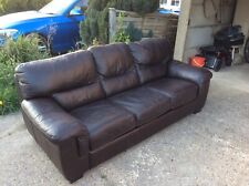 Chocolate brown leather for sale  ASHTEAD