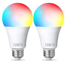 Used, 2x WiFi Smart Bulb, Aisirer  E27 LED Light Bulbs Works with Alexa and Google 10w for sale  Shipping to South Africa