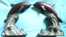 Dolphin bookends bronze for sale  CANTERBURY