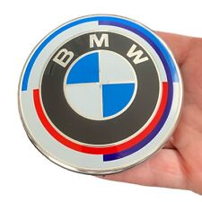 Roundel Rear Trunk Lid Emblem 82 mm for BMW Badge 50th Anniversary 51148132375 for sale  Shipping to South Africa