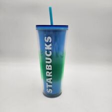 Starbucks primavera 2023 flor azul mudança de cor com redemoinho canudo topper copo comprar usado  Enviando para Brazil