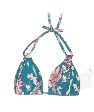 Top de bikini La Blanca Flyaway orquídea turquesa tropical floral halter talla 8 segunda mano  Embacar hacia Argentina