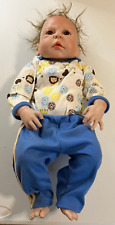 Bonecas bebê renascido menino corpo inteiro silicone vinil realista boneca bebê recém-nascido 19", usado comprar usado  Enviando para Brazil