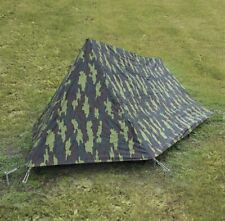 Genuine Belgian Army 2 Man Tent Waterproof Jigsaw Camo M56 Camping Bushcraft UK, used for sale  Shipping to South Africa