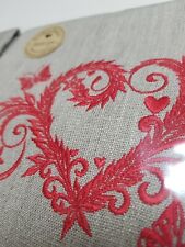 Lace heart embroidered for sale  BALLYMENA