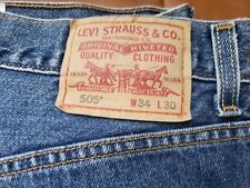 Vintage Levis 505 Regular fit Jeans Men Orange Tab 34x30 for sale  Shipping to South Africa