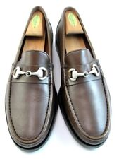 Mocassim masculino Allen Edmonds "Arezzo" couro italiano bit 11 D marrom (241N) comprar usado  Enviando para Brazil