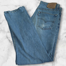 Jeans masculino Levis 34X34 azul feito nos EUA 515 reserva especial lavagem média vintage, usado comprar usado  Enviando para Brazil