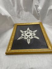 Framed crochet snowflake for sale  Tellico Plains