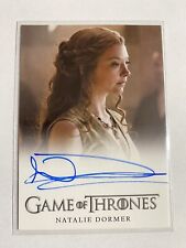 2015 Game Of Thrones Season 5 NATALIE DORMER Full Bleed Autograph, used for sale  Shipping to South Africa