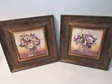 2 framed floral pictures for sale  El Cajon