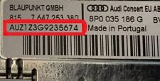 AUDI RADIO PIN CODE - AUDI RADIO Pin Code Input - AUZ1Z3 CONCERT RADIO SERVICES for sale  Shipping to South Africa