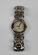 Relógio feminino feminino Swatch ironia prata tom dourado metal elegante comprar usado  Enviando para Brazil