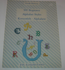 Usado, 500 Alphabet Styles Cross Stitch P/B Book English German Danish Eva Rosenstand comprar usado  Enviando para Brazil