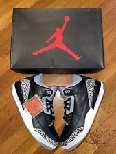 (usado 3x) VNDS 2011 Nike Air Jordan 3 retrô cimento preto 136064-010 masculino tamanho 10 comprar usado  Enviando para Brazil