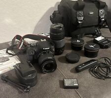 Câmera DSLR Canon EOS Rebel T5 18MP com lentes 18-55mm + 75-300mm e extras comprar usado  Enviando para Brazil