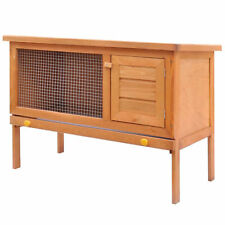 Outdoor Wood  Hutch Small Animal House Pet Cage Chicken Coop 1 Layer J3B9 for sale  Shipping to United Kingdom