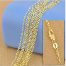 Wholesale 5/10pcs Yellow Gold Plated Rolo Chain Necklace Jewelry 16-30Inch for sale  Shipping to South Africa