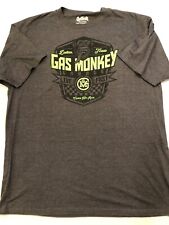 Gas Monkey Garage Shirt Men's 3XLT Custom Hot Rods Dallas Texas Gray Graphic Tee for sale  Shipping to South Africa