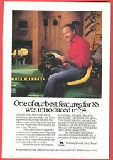 1985 Advertisement ~ JOHN DEERE Garden Tractor ~ Owner Sitting on His New Model;, used for sale  Shipping to South Africa
