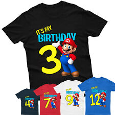 Birthday shirt mario for sale  UK