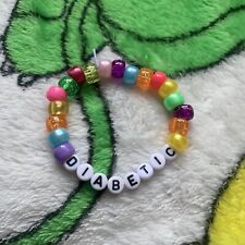 Diabetic beaded bracelet for sale  BARNSLEY